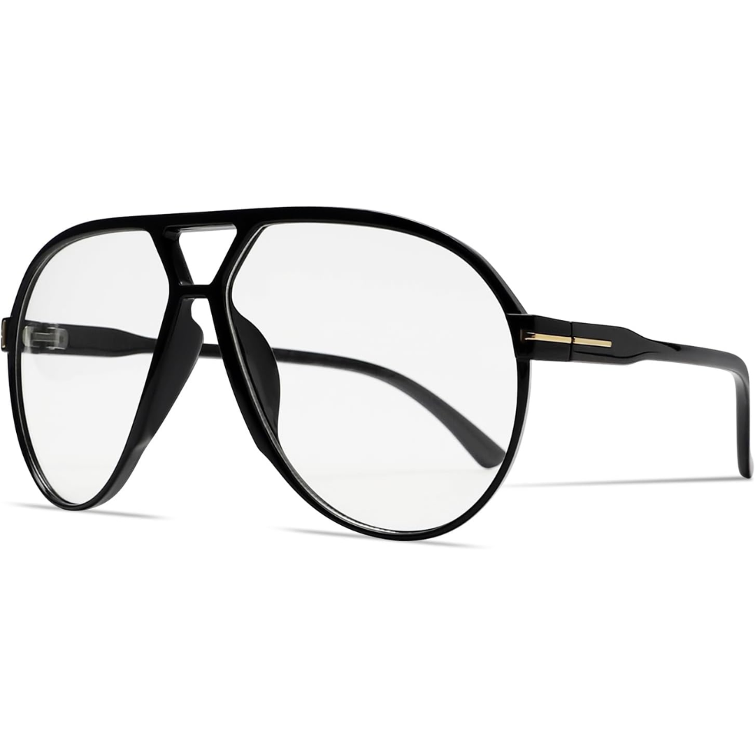 Essential fashion accessory: unisex retro oversized aviator sunglasses for a vintage touch.