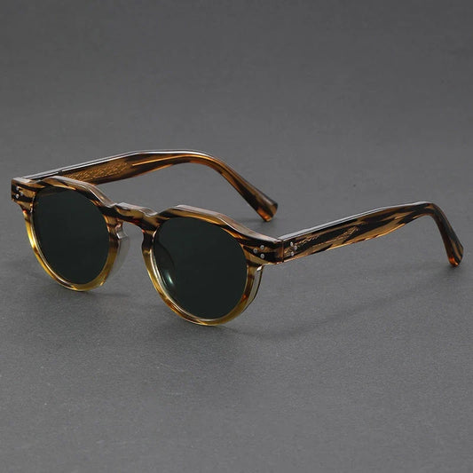 Unisex retro polarized sunglasses, stylish vintage shades for glare-free vision & full UV protection.