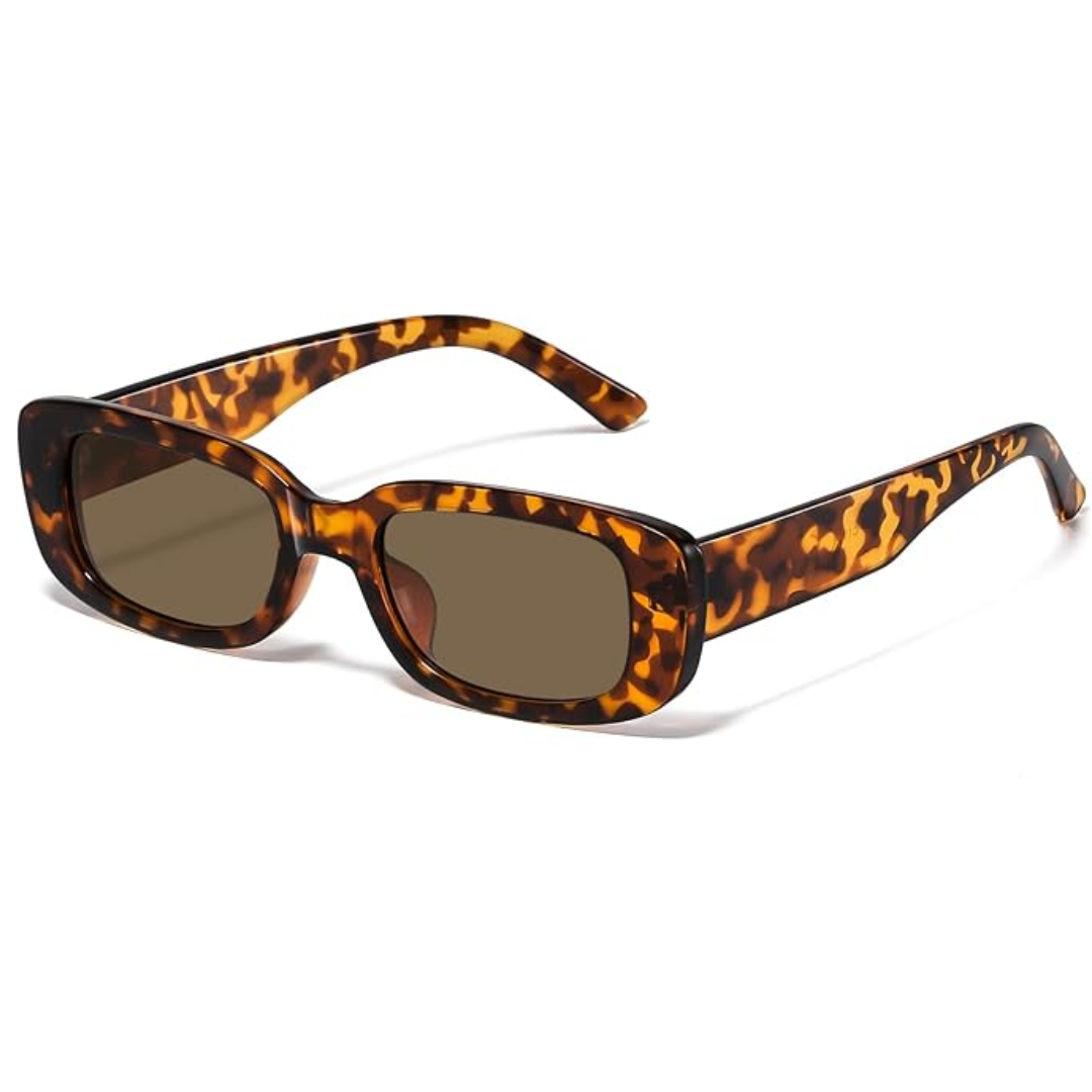 Unisex Retro Rectangular Y2K Sunglasses offering stylish UV protection. Essential vintage fashion eyewear accessory.