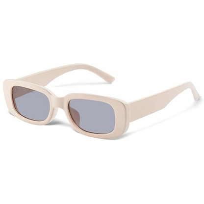 Unisex Y2K retro rectangular sunglasses, vintage fashion eyewear with essential UV protection. Trendy accessory.
