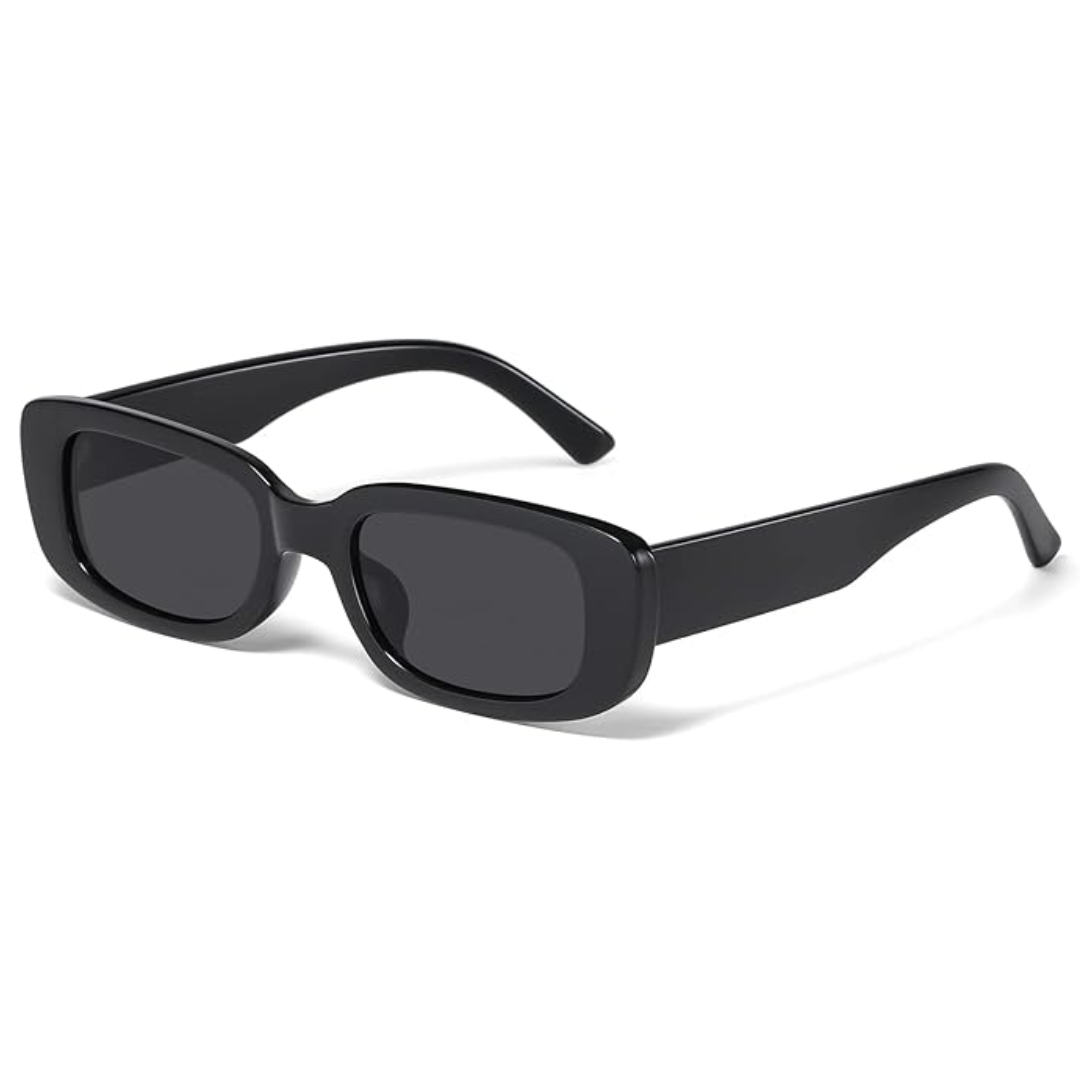Embrace the Y2K trend with these unisex retro rectangular sunglasses, stylish UV protection for any outfit.