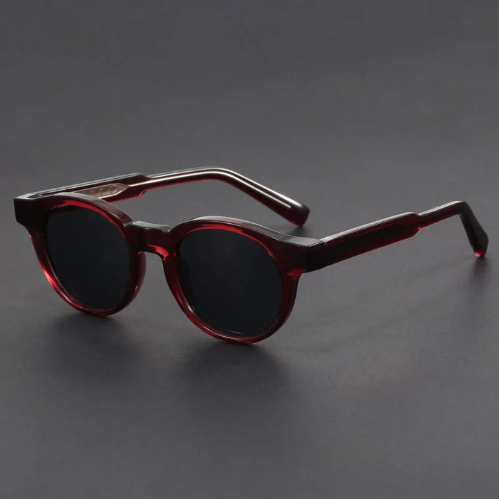 Stylish retro round sunglasses, a fashionable unisex accessory with UV protection.