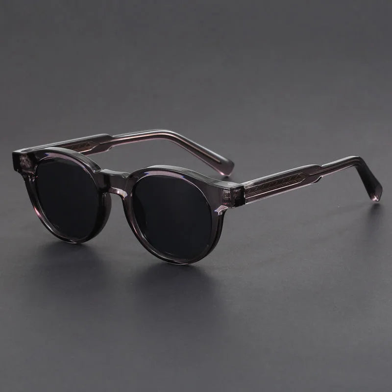 Summer-ready retro round sunglasses. Unisex UV protection eyewear for a cool, classic look.