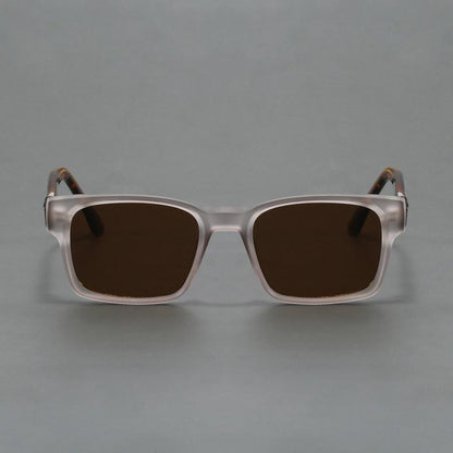 Durable & lightweight unisex retro squared-frame sunglasses, comfortable eye protection.