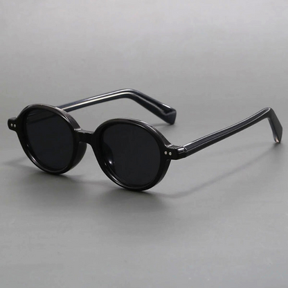 Stylish unisex retro eyewear with vintage design, strong UV protection, and anti-glare properties for clear vision.