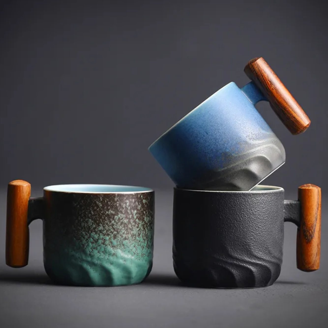 Handmade Retrograde Ceramic Espresso Mug, perfect for coffee lovers. Stylish drinkware & kitchen decor.