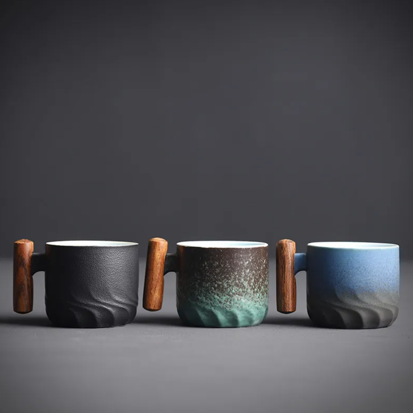 Artisan Retrograde Ceramic Espresso Mug, ideal for daily use. Beautiful handmade coffee cup, kitchen decor.