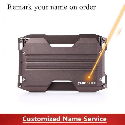 Secure RFID blocking card case, slim aluminum construction, travel-ready design