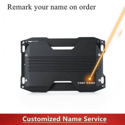 Unisex metal card holder wallet, RFID protection against electronic pickpocketing