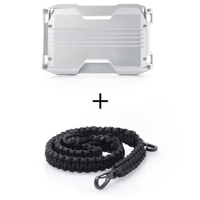 Stylish aluminum RFID blocking card holder, minimalist design with maximum security