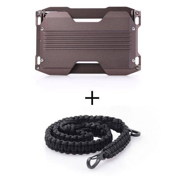 Durable aluminum card holder with RFID security, slim profile, everyday essential