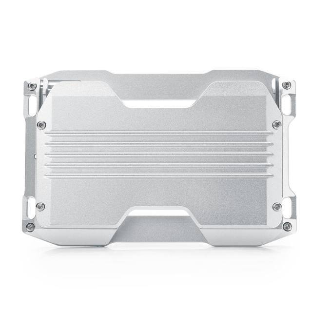 Unisex minimalist metal wallet, RFID blocking technology, secure card storage