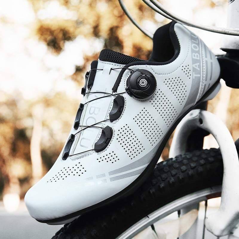 Unisex road cycling SPD SL shoes, black, with lace lock for performance riding