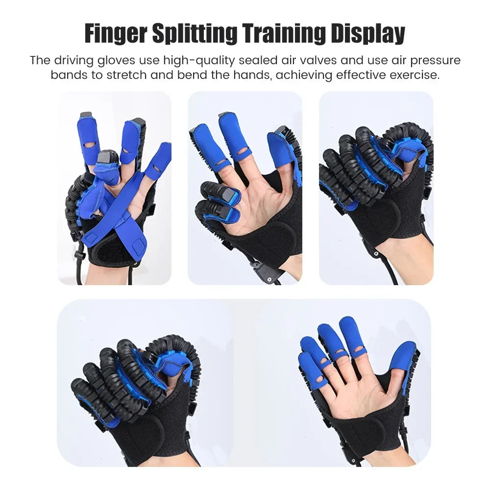 Medical device: Robot rehabilitation glove for stroke recovery, finger dexterity & motor skills training. Recovery aid.