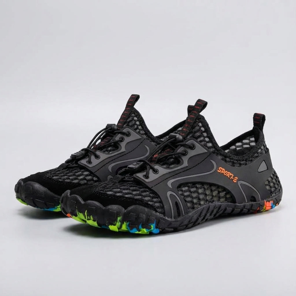 Lightweight Rodney beach & water shoes. Quick-drying unisex footwear for swimming, kayaking & travel.