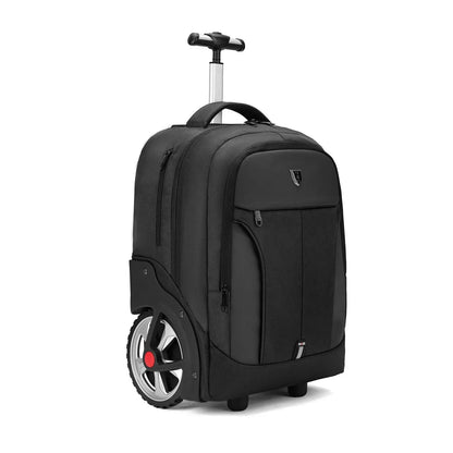 Robust convertible travel bag & rolling luggage, great for short trips or daily commute, durable construction.