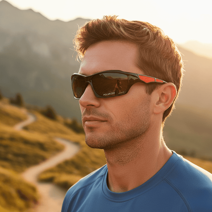 Unisex round polarized sunglasses with UV400 eye protection for anti-glare outdoor style.