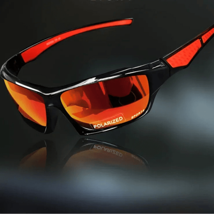 Lightweight round frame polarized sunglasses, unisex design, offering full UV400 eye protection.
