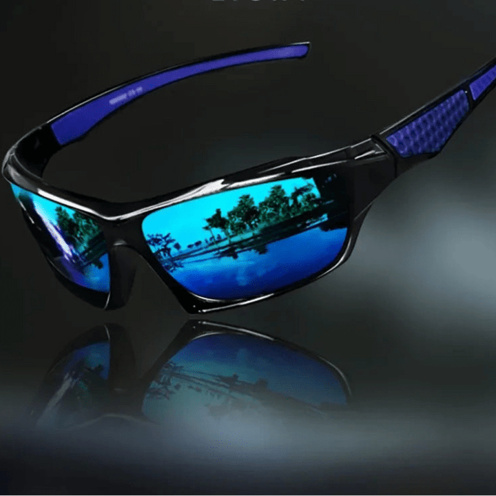 Fashionable unisex round polarized sunglasses with anti-glare lenses and UV400 protection for all.