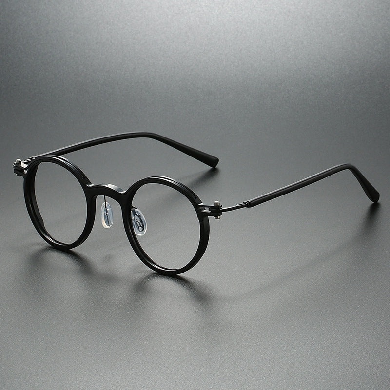 Unisex rounded acetate reading glasses, modern design for clear vision. Lightweight & comfortable optical eyewear.