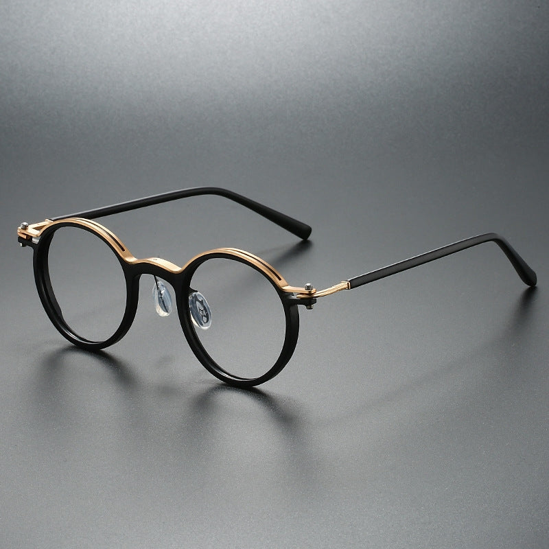Stylish rounded acetate reading glasses, unisex. Experience clear vision & eye comfort with scratch-resistant lenses.