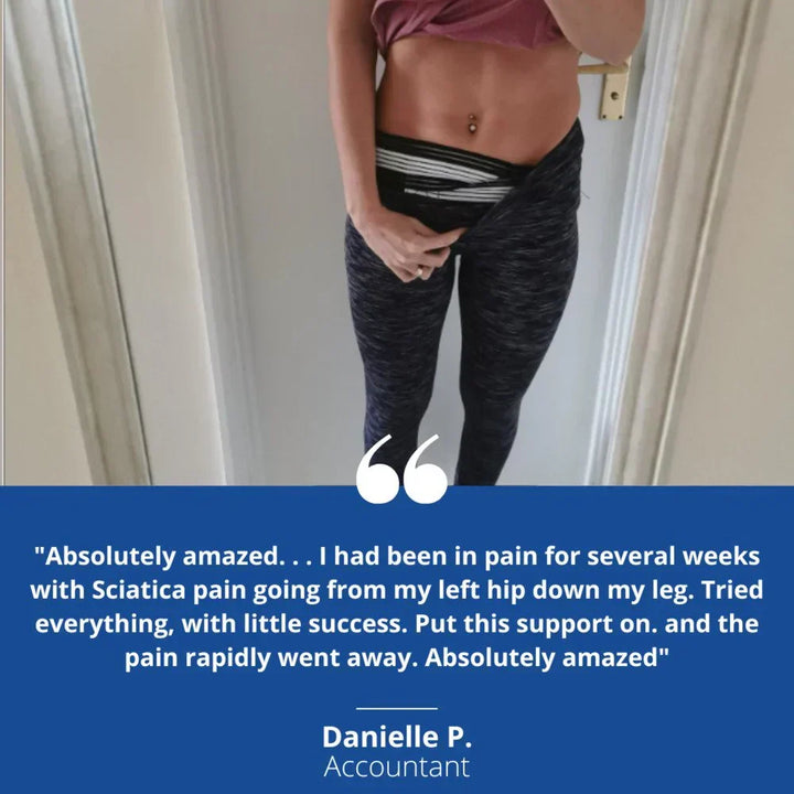 Lightweight sciatica and back pain relief belt for all-day comfort and support.