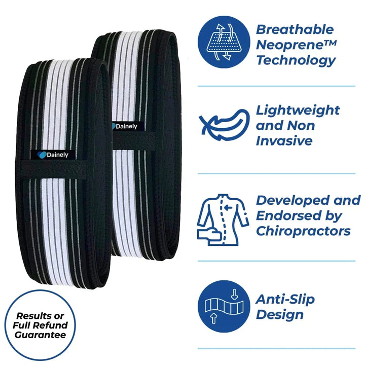 Unisex pain relief belt, providing gentle compression for lower back and hip support.