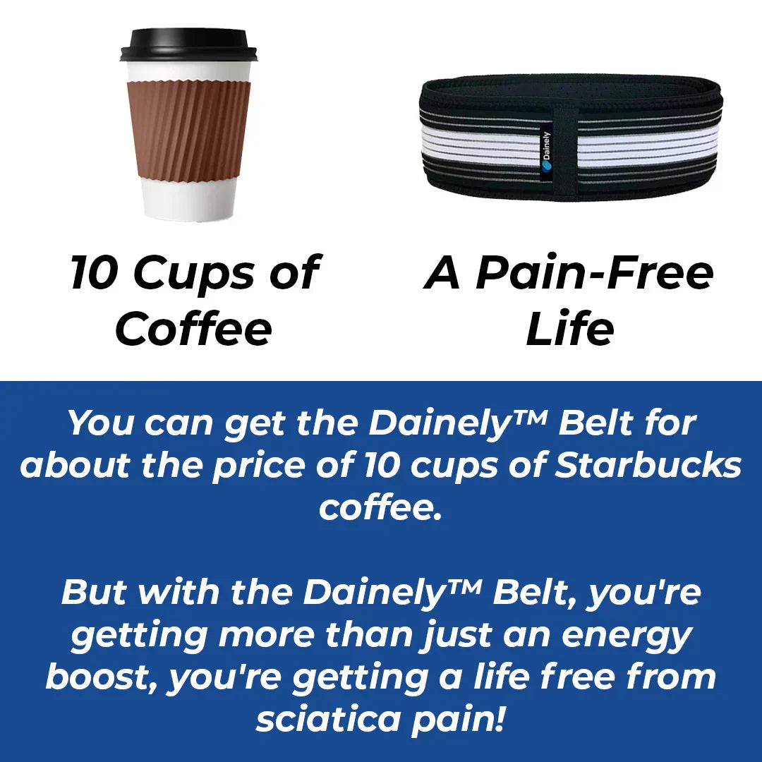 Sciatica and lower back pain relief belt, ideal for daily wear and active lifestyles.