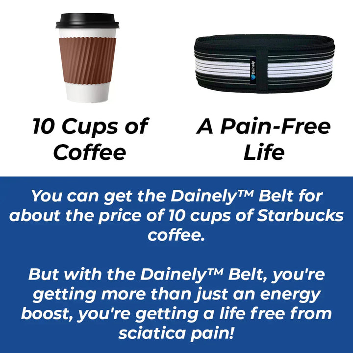 Sciatica and lower back pain relief belt, ideal for daily wear and active lifestyles.