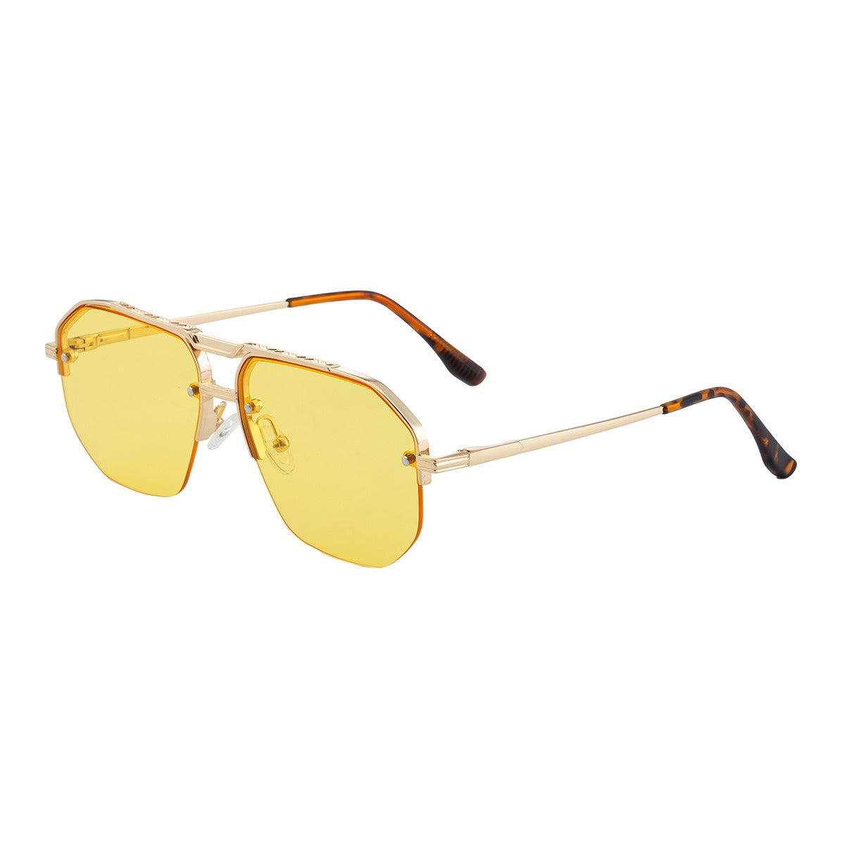 Stylish unisex sculpted sunglasses, a versatile fashion accessory. Modern design, UV400 protection.