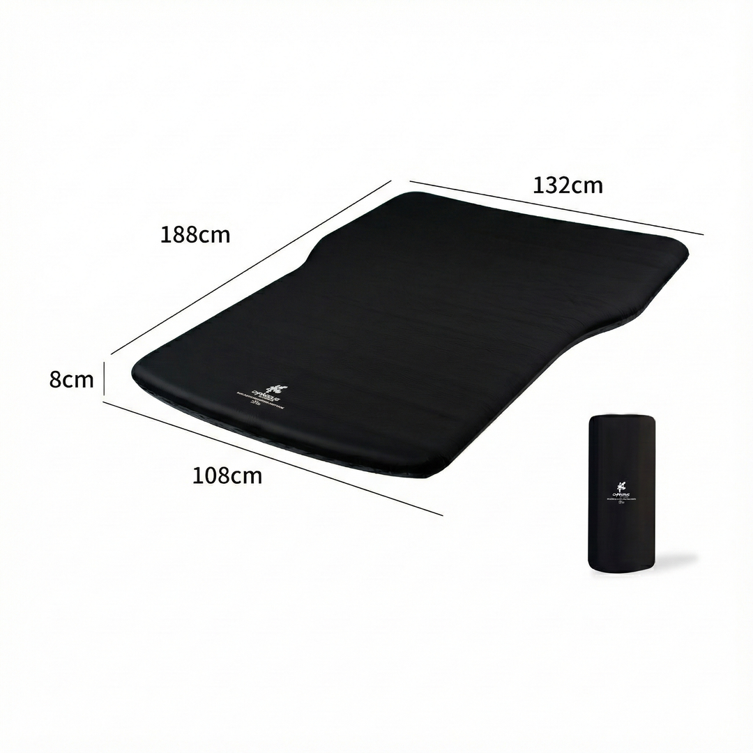 Premium self-inflating air mattress for SUV, essential travel gear for comfortable road trips