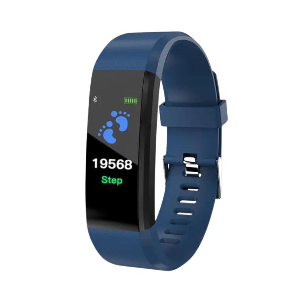 Wearable digital watch for seniors, a smart health monitor with blood pressure & HR.