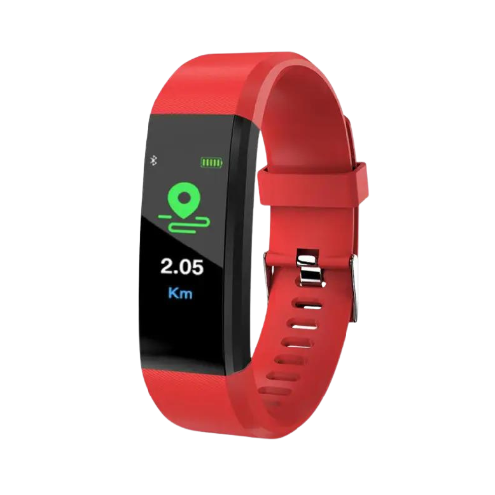 Smart health tracker for seniors, an easy-to-use digital watch with blood pressure monitor.