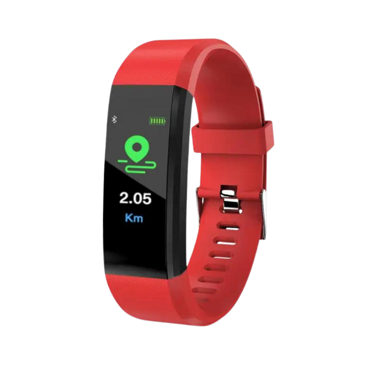 Smart health tracker for seniors, an easy-to-use digital watch with blood pressure monitor.