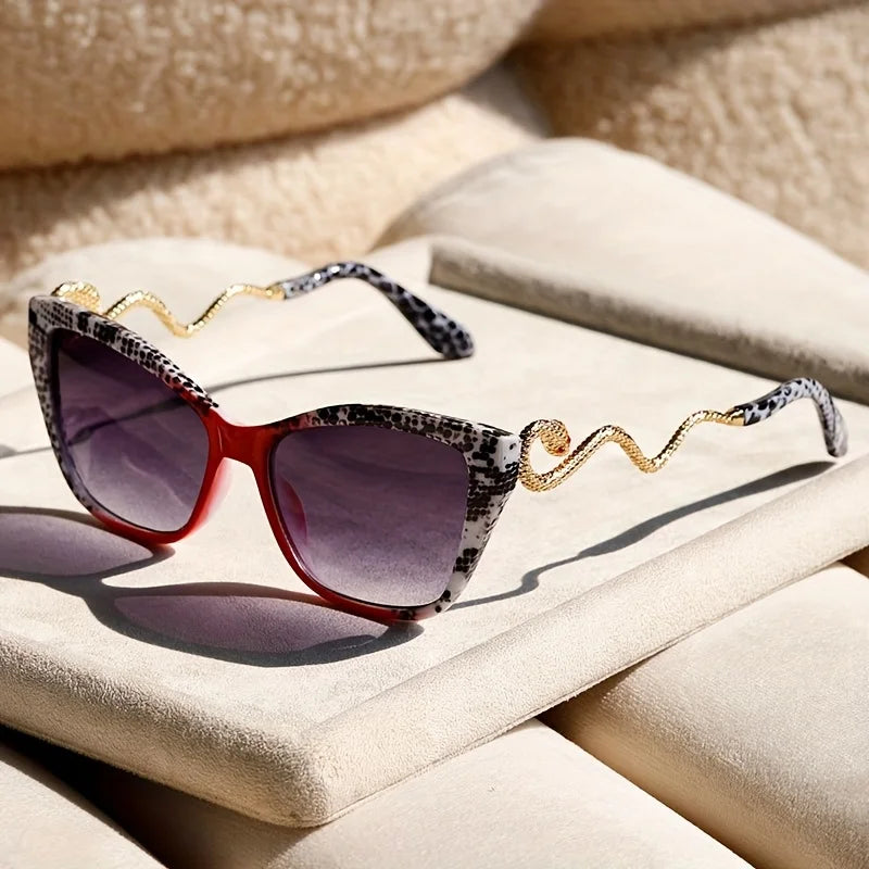 Designer quality Serpentina sunglasses. Bold, trendy unisex eyewear for a modern statement look.