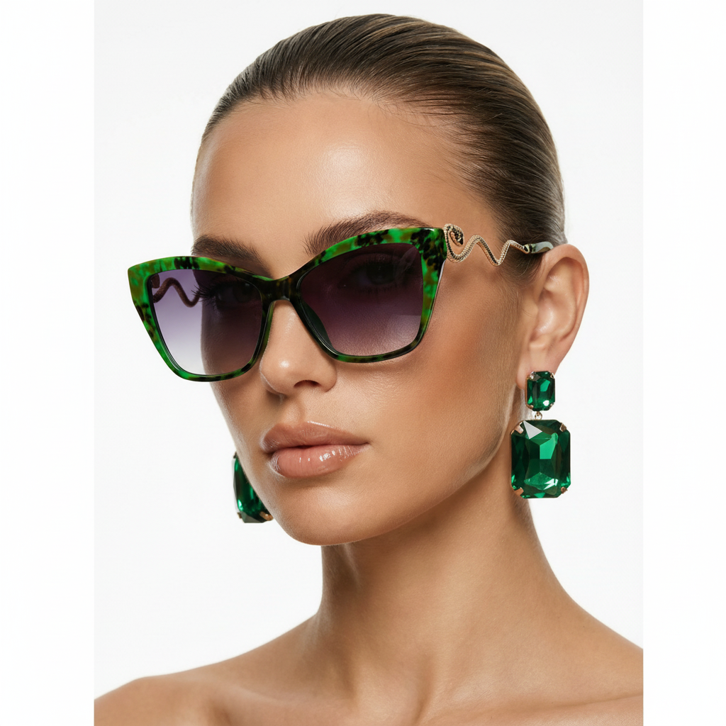 Fashion Serpentina sunglasses for men & women. Sleek design, UV protection. Perfect summer accessory.