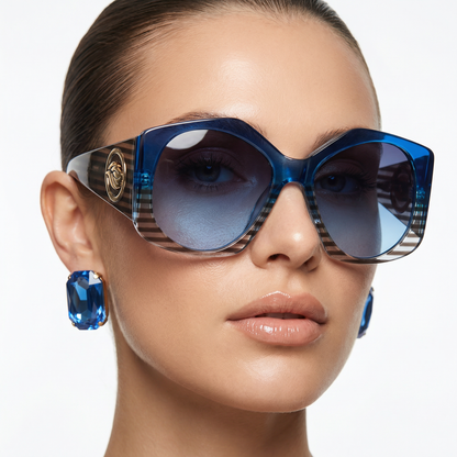 Sharp rhombus sunglasses, a unique and bold fashion accessory. Statement eyewear for any look.