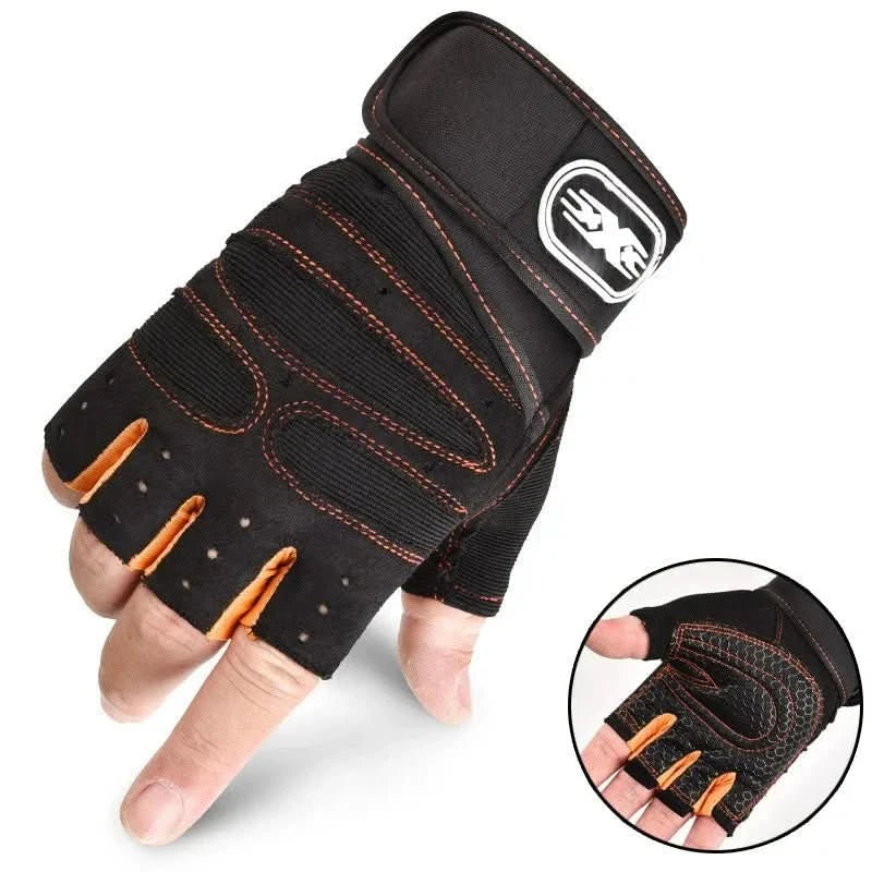 Ergonomic training gloves with wrist support, perfect for fitness, gym, & weightlifting.