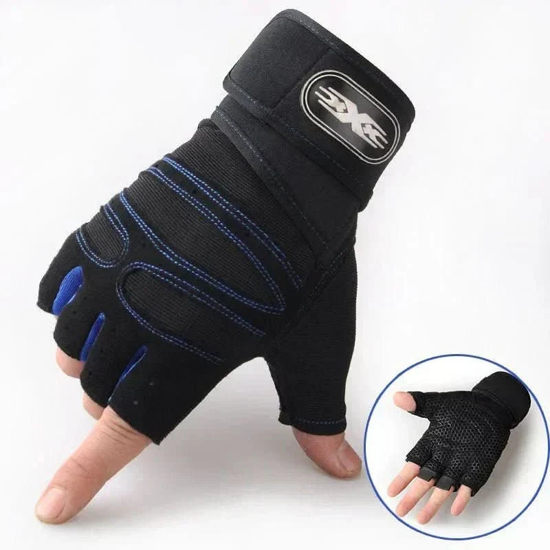 Hand protection for workouts: unisex shock-resistant gloves with adjustable wrist support.