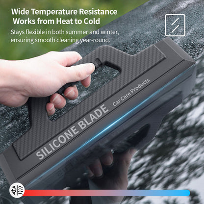 Unisex silicone squeegee wiper, designed for superior car window cleaning and auto care.