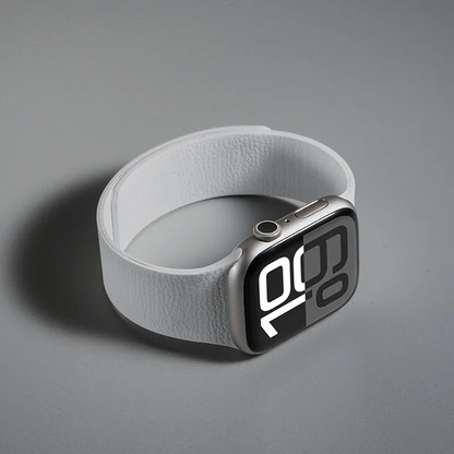 High-quality silicone smartwatch strap with strong magnetic clasp, ultimate comfort.