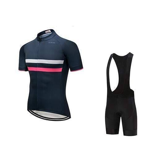 Padded cycling shorts and Skull print jersey set, designed for comfortable long rides