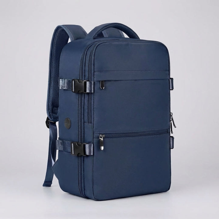 Versatile unisex carry-on travel backpack, water-resistant SkyGuardBag with anti-theft and laptop pockets.