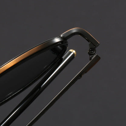 Sleek aviator style sunglasses offering premium UV protection and glare reduction.