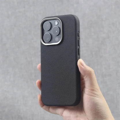 Unisex slim protective iPhone case with a textured grip, offering durable phone protection.