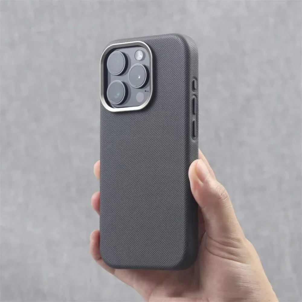 Ultra-slim iPhone case featuring a comfortable, non-slip textured grip for daily protection & style.