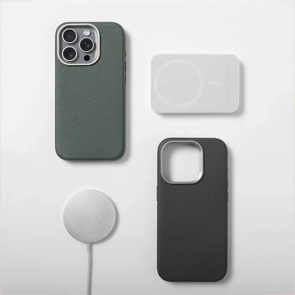 Angled view of a slim iPhone protective case, featuring a secure textured grip for drop protection.
