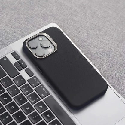 Protective cell phone case for iPhone, slim design with an ergonomic textured grip. A durable phone accessory.