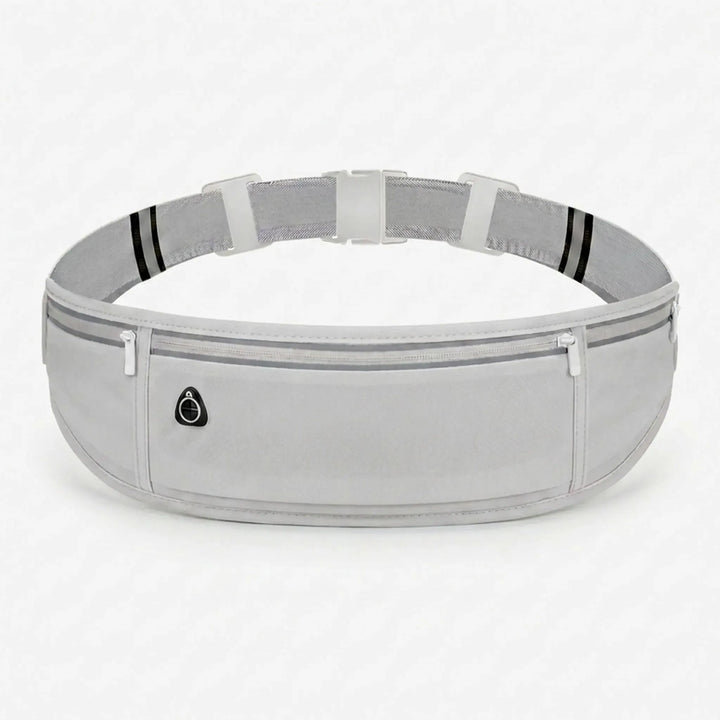 Active lifestyle unisex sports waist pack. Slim running belt with phone holder, reflective for safety & fitness.