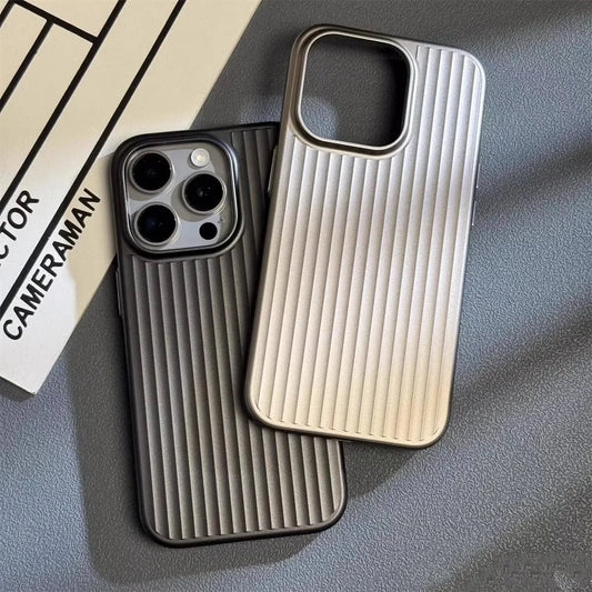 Unisex slim titanium iPhone case offering lightweight, minimalist design & superior protection.